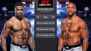 Francis Ngannou vs Ciryl Gane Full Fight  UFC 4 Fight Night [upl. by Ludewig67]