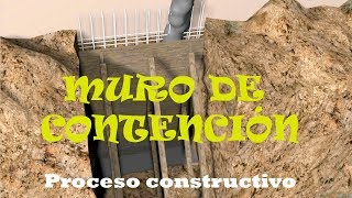 Muro de contención perimetral  Proceso Constructivo [upl. by Miltie]