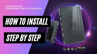 HOWTO Install Cooler Master Addressable RGB LED Controller Step by Step Guide [upl. by Jaworski]