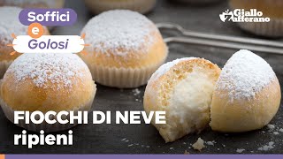 FIOCCHI DI NEVE  NUVOLE RIPIENE DOLCI NAPOLETANI  Ricetta originale [upl. by Ahsika]