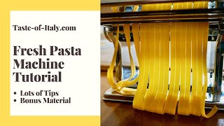 Homemade Fresh Pasta Machine Tutorial  Complete Guide [upl. by Plate]