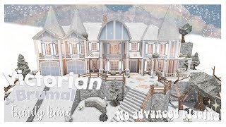 ꒰ No Advanced Placing  Brumal Victorian Family Mansion  Roblox  Bloxburg [upl. by Keffer]