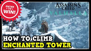 Assassins Creed Valhalla How to Climb the Enchanted Tower in Jotunheim Sync Point [upl. by Aihseit811]