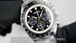 Seiko Prospex Speedtimer Solar SSC941P1 [upl. by Idyak733]