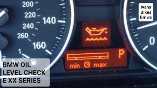 How To Check The Engine Oil Level On A BMW E70 E90 E92 E87 E88 M3 M5 E65 E83 E85 G20 [upl. by Peterson]