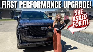 Cold Air Intake Install  Wifes 2022 Cadillac Escalade Sport Platinum [upl. by Evelin]