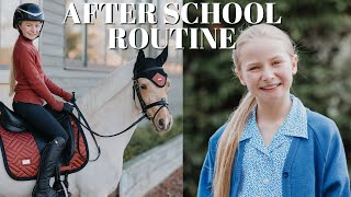 AFTER SCHOOL RIDING ROUTINE  DRESSAGE TRAINING [upl. by Florence]